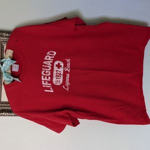 Gildan, L, red Laguna Beach t shirt